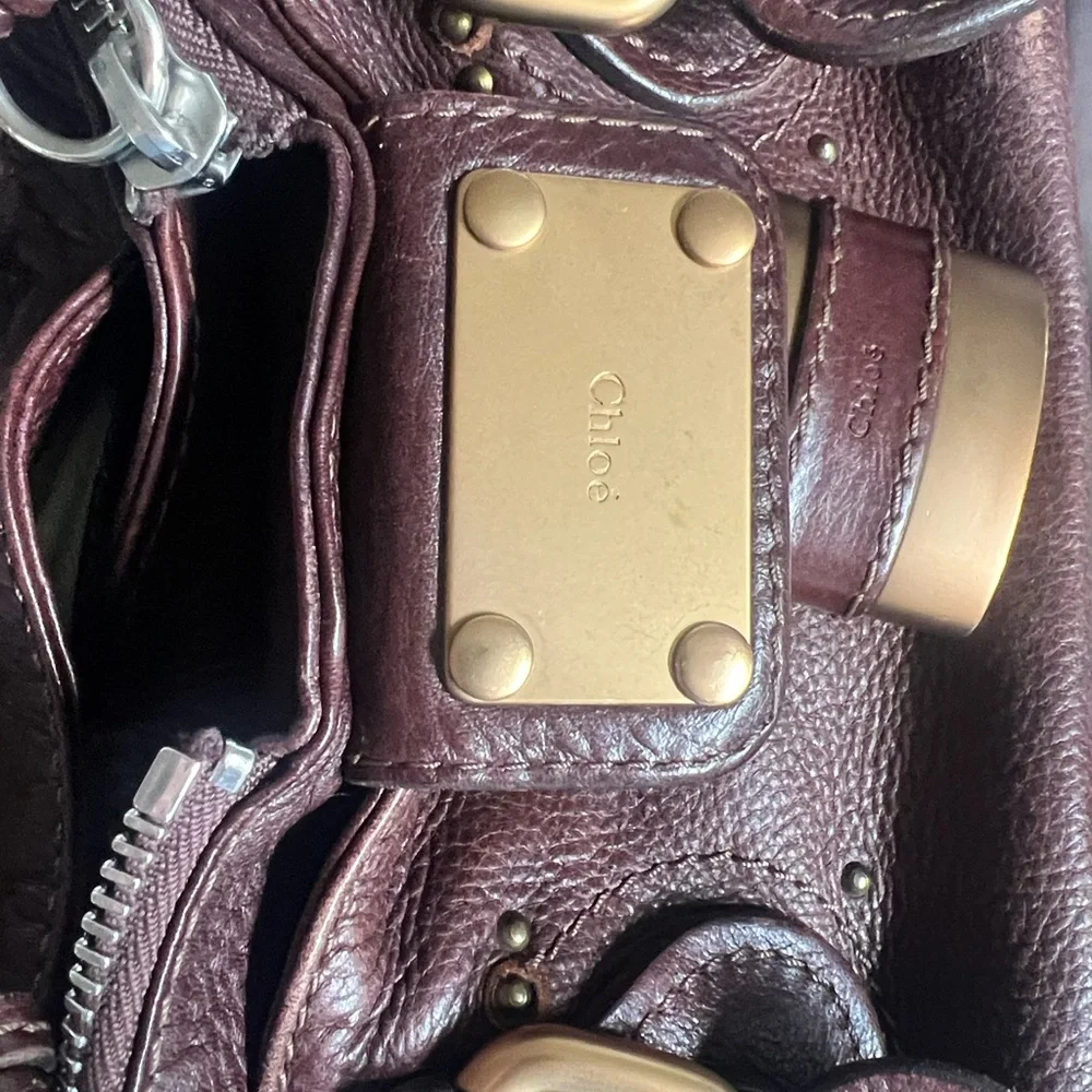 Chloé Paddington 2005 Dark Brown Leather Satchel with Gold Lock - Picture 11 of 15